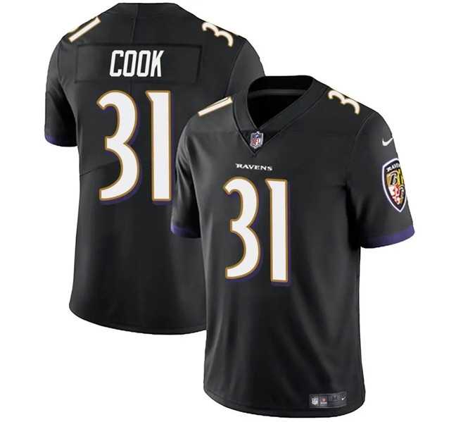 Men & Women & Youth Baltimore Ravens #31 Dalvin Cook Black Vapor Limited Football Stitched Jersey->baltimore ravens->NFL Jersey